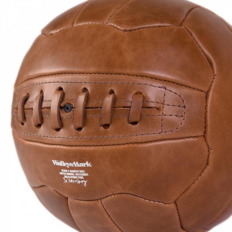 Коричневый винтажный кожаный мяч 1954 Match Ball 1954, Old Brown